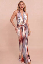 Cargar imagen en el visor de la galería, Astra - Vestido midi estampado multicolor
