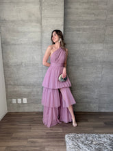 Cargar imagen en el visor de la galería, Sapphira - Vestido largo de tul malva
