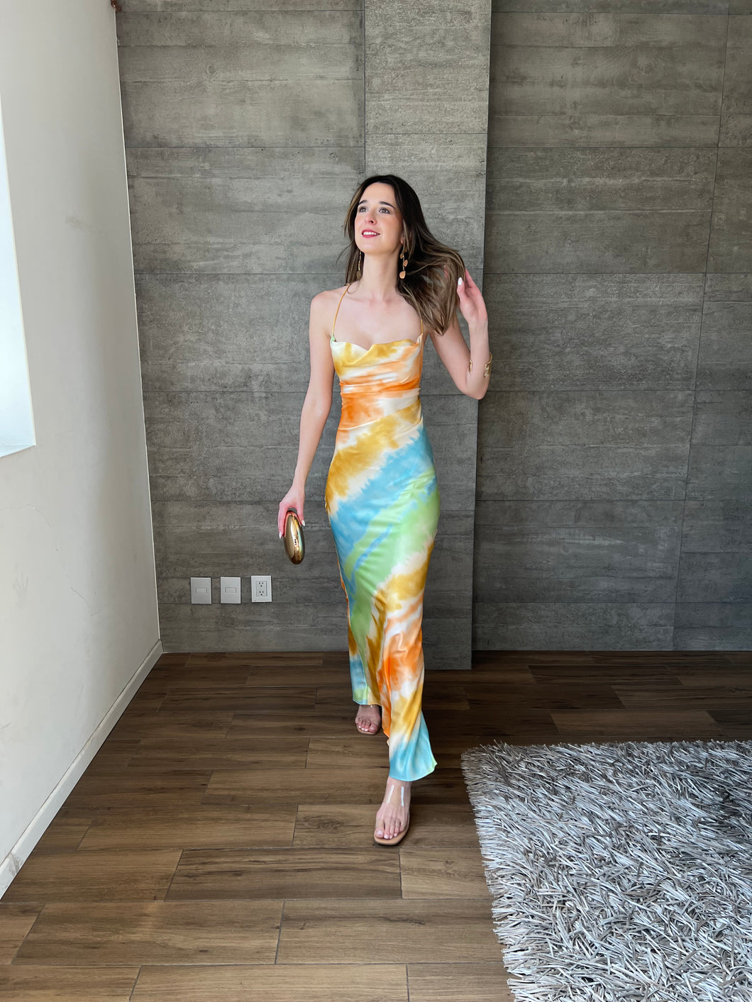 Egyptian - Vestido largo multicolor