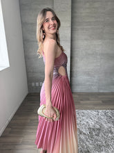 Cargar imagen en el visor de la galería, Athena - Vestido midi plisado multicolor
