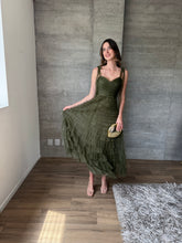Cargar imagen en el visor de la galería, Lena - Vestido midi olivo
