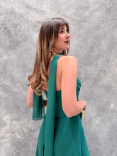 Cargar imagen en el visor de la galería, Ella - Vestido largo strapless esmeralda
