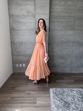 Cargar imagen en el visor de la galería, Milos - Vestido midi naranja
