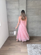 Cargar imagen en el visor de la galería, Lena - Vestido midi de tul rosa claro
