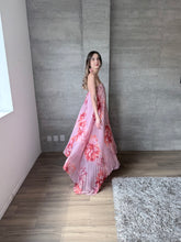 Cargar imagen en el visor de la galería, Maretta - Vestido largo plisado rosa multicolor
