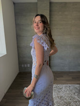 Cargar imagen en el visor de la galería, Cerise - Vestido midi crochet lavanda
