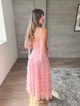 Cargar imagen en el visor de la galería, Lena - Vestido midi de tul rosa claro
