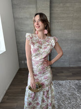 Cargar imagen en el visor de la galería, Rosé - Vestido midi crochet tonos claros
