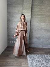 Cargar imagen en el visor de la galería, Noisette - Vestido largo con mangas mocha
