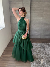 Cargar imagen en el visor de la galería, Barroca - Vestido largo de tul verde

