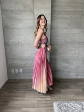 Cargar imagen en el visor de la galería, Athena - Vestido midi plisado multicolor
