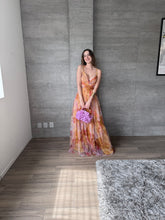 Cargar imagen en el visor de la galería, Calypso - Vestido largo de tul mostaza
