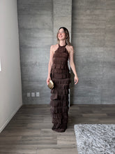 Cargar imagen en el visor de la galería, Eleonora - Vestido largo café

