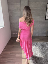 Cargar imagen en el visor de la galería, Salissa - Vestido vestido midi rosa
