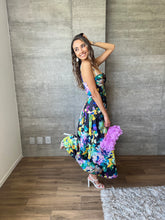 Cargar imagen en el visor de la galería, Martina - Vestido midi floral de tirantes
