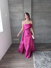 Cargar imagen en el visor de la galería, Carlota - Vestido largo estructurado rosa

