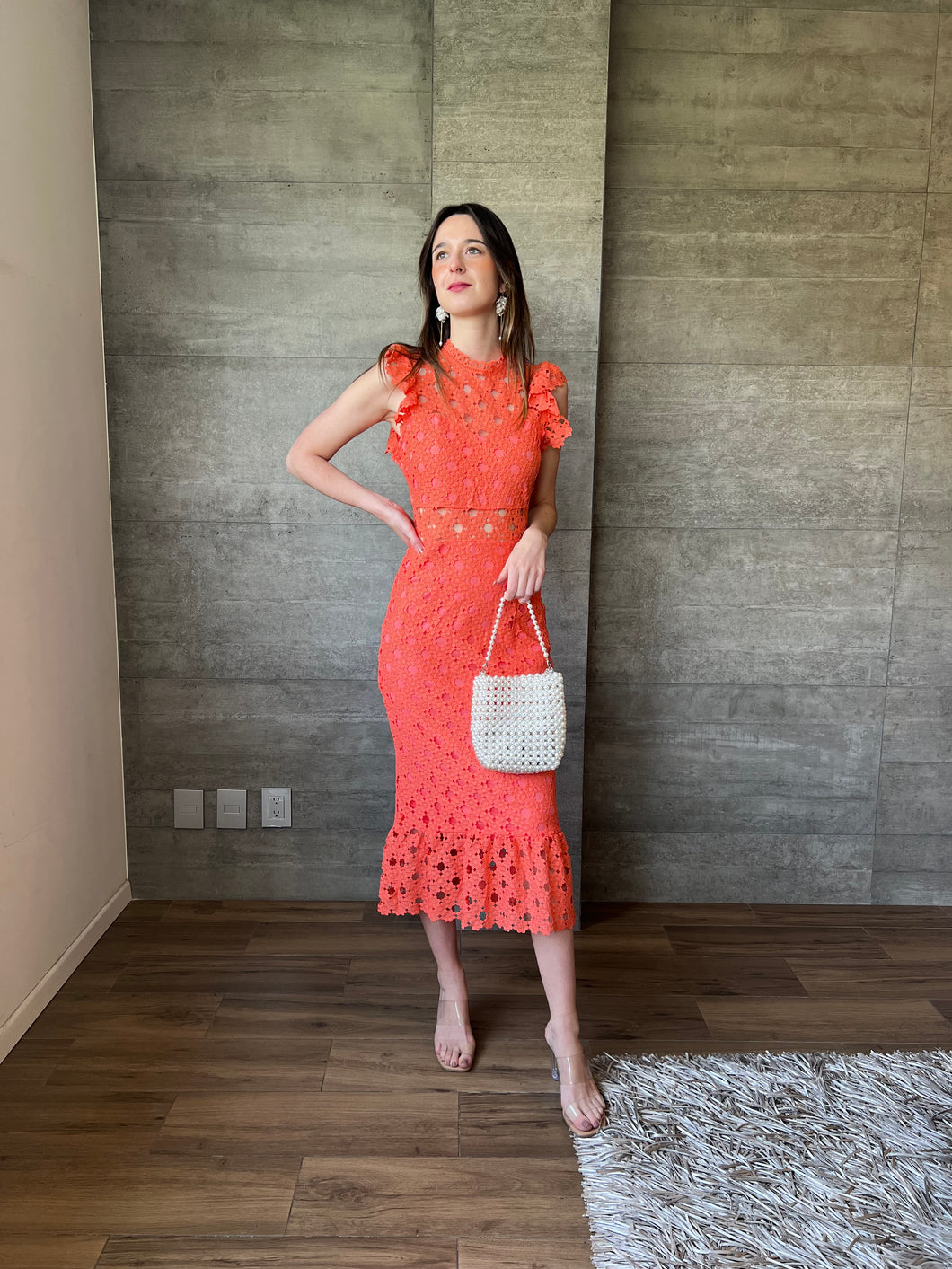 Mónica - Vestido midi crochet