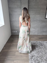 Cargar imagen en el visor de la galería, Belle - Vestido largo floral blanco

