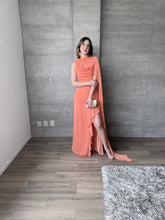 Cargar imagen en el visor de la galería, Silvana - Vestido largo naranja
