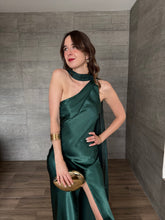 Cargar imagen en el visor de la galería, Perlaire - Vestido largo esmeralda
