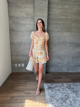 Cargar imagen en el visor de la galería, Simoneta - Vestido crochet mini naranja

