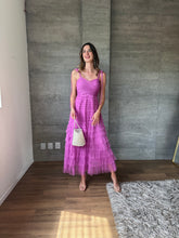 Cargar imagen en el visor de la galería, Lena - Vestido midi de tul color orquidea
