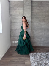 Cargar imagen en el visor de la galería, Barroca - Vestido largo de tul verde
