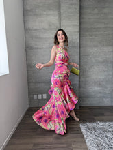 Cargar imagen en el visor de la galería, Alice - Vestido largo floral rosa
