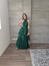 Cargar imagen en el visor de la galería, Barroca - Vestido largo de tul verde
