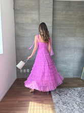 Cargar imagen en el visor de la galería, Lena - Vestido midi de tul color orquidea
