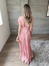 Cargar imagen en el visor de la galería, Pomeline  - Vestido largo rosa palo
