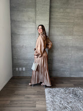 Cargar imagen en el visor de la galería, Noisette - Vestido largo con mangas mocha
