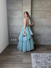 Cargar imagen en el visor de la galería, Barroca - Vestido largo de tul menta
