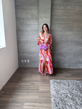 Cargar imagen en el visor de la galería, Artemis - Kaftan satinado rojo
