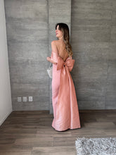 Cargar imagen en el visor de la galería, Rossana -  Vestido largo strapless rosa
