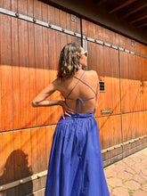 Cargar imagen en el visor de la galería, Girona - Vestido azul midi
