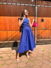 Cargar imagen en el visor de la galería, Girona - Vestido azul midi
